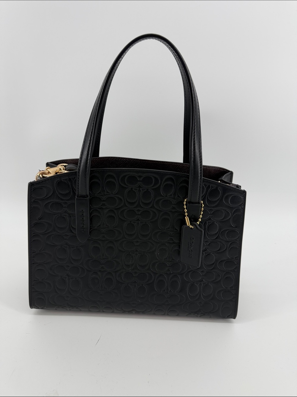 Coach Charlie Carryall 28 in Signature Leather in Black A1 51665